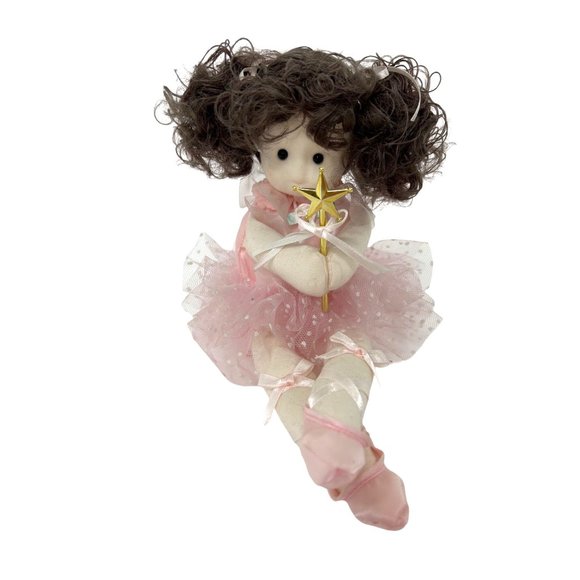 Erkeley Designs Ballerina Dancer Music Box  Doll Cuddle Kidz Moves Head Vintage - Picture 1 of 17